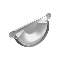 Заглушка желоба универсальная Grand Line 150/100 мм RAL 9003 - белый