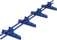 Снегозадержатель трубчатый ТЕКТА d-25 (круг) EURO Next 3 метра универсальный RAL 5005