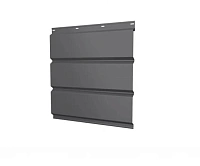 Софит металлический без перфорации Grand Line Полиэстер 100 г/м2 RAL 7005