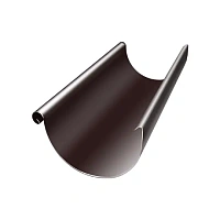 Желоб круглый L=3 м Grand Line 150/100 мм RAL 8017 - коричневый шоколад