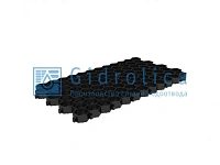 608 Решетка газонная Gidrolica Eco Standart РГ-70.40.32 - пластиковая черная