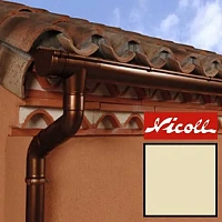 Пластиковый водосток Nicoll LG 25 125/80 Слоновая кость RAL 1015