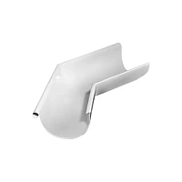 Угол желоба внешний 135 гр Grand Line 125/90 мм RAL 9003 - белый