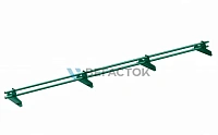 Снегозадержатель трубчатый Vegastok VEGALite 25 (круг) 3 м универсальный RAL 6005