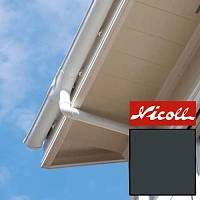 Пластиковый водосток Nicoll LG 29 150/100 Антрацит RAL 7016