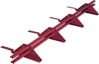 Снегозадержатель трубчатый ROOFSYSTEMS серия PRESTIGE ZN 45*25 (овал) 3 метра для композитной черепицы RAL 3003