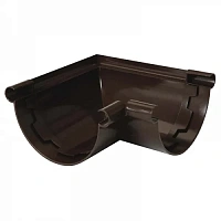 Nicoll (LG25) Угол желоба 90° внут. (клеевой) 125 мм, Коричневый