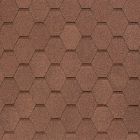 Гибкая черепица однослойная Tegola Nobil Tile ВЕСТ Светло-коричневый