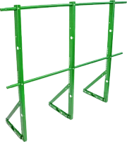 Ограждение кровли ТЕКТА для фальцевой кровли H-1200 d-25 (круг) RAL 6002