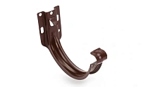 Galeco PVC 152 Металлический кронштейн короткий для желоба ПВХ 130мм, RAL 8019 - темно-коричневый