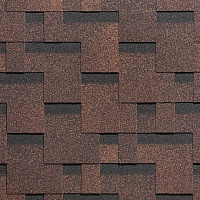 Гибкая черепица однослойная Docke Standart Тетрис Коричневый