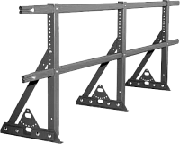 Ограждение кровли ROOFSYSTEMS ELITE для фальцевой кровли H-1200 (овал) RAL 7004