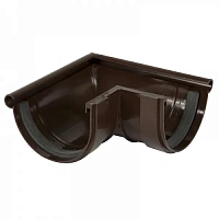 Nicoll (LG25) Угол желоба 90° внеш. (уплотнителях) 125 мм, Коричневый