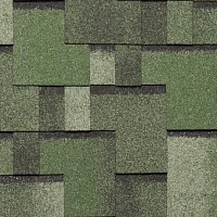 Гибкая черепица однослойная Tegola Nordland АЛЬПИН Зелёный с отливом