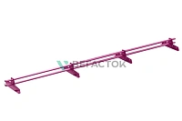 Снегозадержатель трубчатый Vegastok VegaLux 25x45 (овал) 3 м универсальный RAL 3005