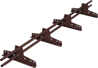 Снегозадержатель трубчатый ТЕКТА d-25 (круг) EURO Next 3 метра универсальный RAL 8019