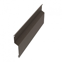 Aquasystem Планка пристенная накладная, 0,45 мм Полиэстер Матовый (Россия) RR 32 (т-коричневый)