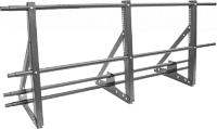 Ограждение кровли со снегозадержателем ТЕКТА H-600 d-25 (круг) EURO RAL 7004