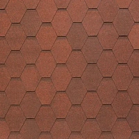 Гибкая черепица однослойная Tegola Nobil Tile ВЕСТ Тёмно-красный