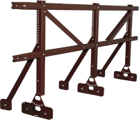 Ограждение кровли ROOFSYSTEMS PRESTIGE для фальцевой кровли H-1200 (овал) RAL 8017